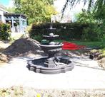 Antraciet kleur Renaissance fontein met rand