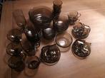 Arcoroc rookglas france bruin glaswerk vintage, Verzamelen, Glas en Borrelglaasjes, Gebruikt, Ophalen of Verzenden