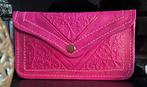 100% lederen clutch, Verzenden, Nieuw, Roze, Leer