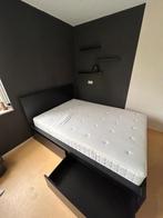 Ikea bed Malm zwart, Huis en Inrichting, Slaapkamer | Bedden, Ophalen, Strak, Zwart, Nieuw
