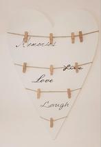 HOUTEN HART WANDBORD, Huis en Inrichting, Ophalen of Verzenden, Nieuw