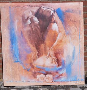 Mooi schilderij te koop: afm. 90x90cm (Limited edition)  beschikbaar voor biedingen