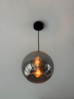 Hanglamp Metallica Look - 2 stuks -, Ophalen of Verzenden, Zo goed als nieuw, Glas, Minder dan 50 cm