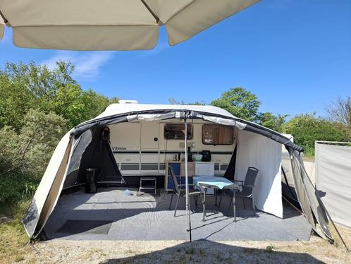 Caravan Beijerland Vitesse 400-D, met royale voortent, 2002, Caravans en Kamperen, Caravans, Particulier, tot en met 4, 750 - 1000 kg