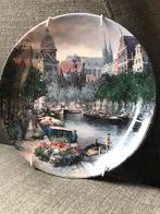 Wandbord Amsterdamse bloemengracht van Koos van Loon, Ophalen of Verzenden