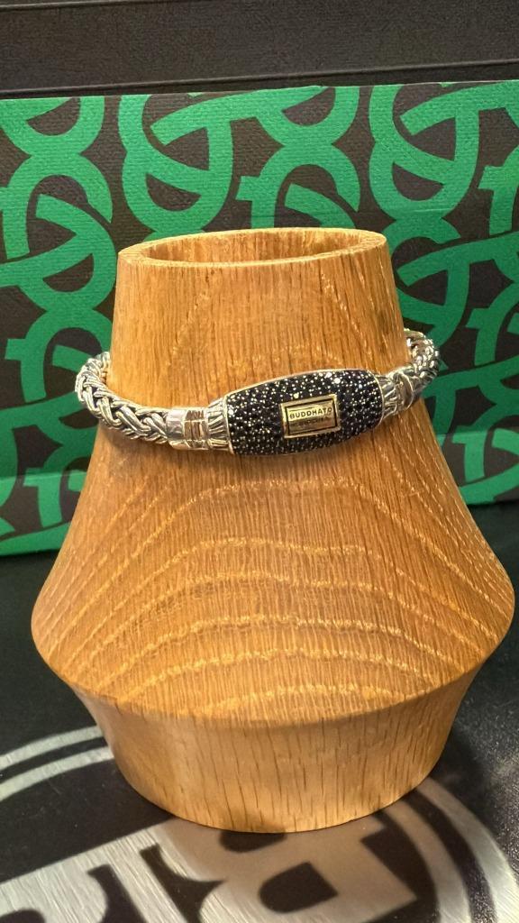 BUDDHA TO BUDDHA ARMBAND TYPE J173 D KATJA XL BLACK € 399,95, Sieraden, Tassen en Uiterlijk, Armbanden, Nieuw, Zilver, Zilver