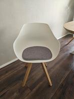 4 eethoekstoelen, Huis en Inrichting, Stoelen, Ophalen, Kunststof, Wit, Zo goed als nieuw