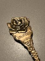 Vintage Lourdes Lepel met Roos, Antiek en Kunst, Antiek | Bestek, Ophalen