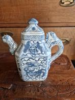 Oud Japans Theepotje Blauw Wit, Antiek en Kunst, Ophalen of Verzenden