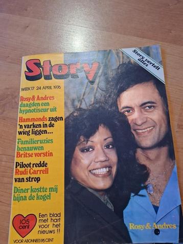 Story 1976 Andre van Duin Mathilde Willink Britt Ekland  beschikbaar voor biedingen