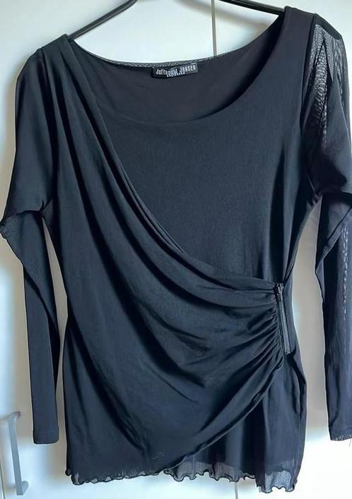 Juffrouw Jansen  top maat 40, Kleding | Dames, Tops, Zo goed als nieuw, Maat 38/40 (M), Zwart, Lange mouw, Ophalen of Verzenden