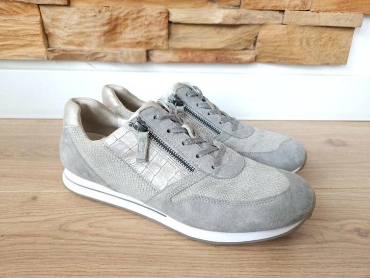 Gabor sneakers schoenen met rits maat 9 / 43 grijs beige, Kleding | Dames, Schoenen, Zo goed als nieuw, Sneakers of Gympen, Grijs