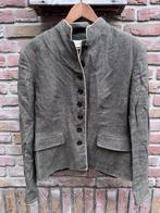 Josephine & Co linnen Jasje blazer- Maat M, Maat 38/40 (M), Josephine & Co, Bruin, Nieuw
