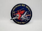 USAF patch 107th Fighter Squadron Michigan Red Devils, Verzamelen, Verzenden, Luchtmacht, Amerika, Embleem of Badge