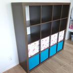 Ikea Expedit (Kallax) kast | 4 x 4 vakken met 8 Dröna bakken, Ophalen, Met plank(en), Gebruikt, 150 tot 200 cm