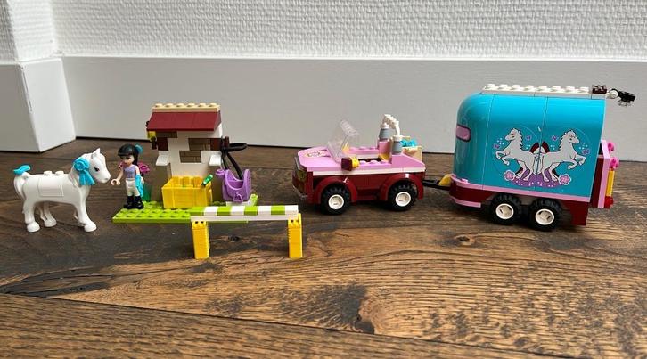 Lego Friends – Emma’s Paardentrailer (3186), Kinderen en Baby's, Speelgoed | Duplo en Lego, Zo goed als nieuw, Lego, Ophalen of Verzenden