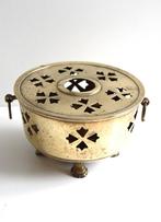 Oud messing rechaud, theelichtje , stoofje in goede staat, Antiek en Kunst, Ophalen of Verzenden