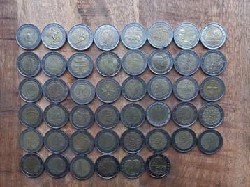 46 verschillende 2 euro munten 