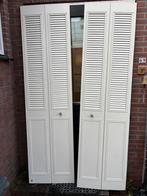 2 louvre deuren metaal kazed, Ophalen, Zo goed als nieuw