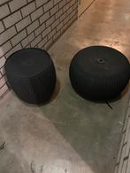 Curver Cozy Poef en tafeltje rattan tuin balkon, Ophalen, Zo goed als nieuw