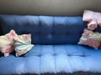 Slaapbank blauw, Huis en Inrichting, Ophalen, Gebruikt, Blauw, 140 cm