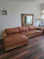 Cognac leren bank - nette staat!, Huis en Inrichting, Banken | Bankstellen, Ophalen of Verzenden