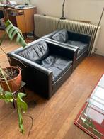Originele vintage Artifort leren fauteuils - set van 2, Ophalen, Gebruikt, Eenpersoons, Minder dan 150 cm