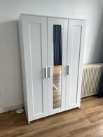 Brimnes kledingkast van Ikea (hang- en leg) met spiegel, Ophalen, 100 tot 150 cm, Met hangruimte, Zo goed als nieuw