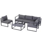 Outsunny 6-delige Tuinset NIEUW, Ophalen, 6 zitplaatsen, Bank, Tuinset
