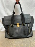 3:1 phillip lim tote bag zwart leather goud flapbag flap, Ophalen of Verzenden, Zo goed als nieuw, Zwart