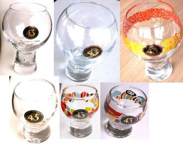 6 verschillende Licor 43 cuarenta y tres glazen 3 groot en 3 beschikbaar voor biedingen