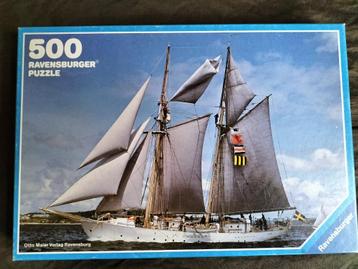 Puzzel Tweemastschoener / zeilboot ( 500 stukjes ) beschikbaar voor biedingen