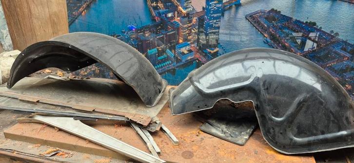 Panhard PL 17 Binnenschermen in Zeer Goede Staat, Auto-onderdelen, Carrosserie en Plaatwerk, Spatbord, Overige automerken, Voor