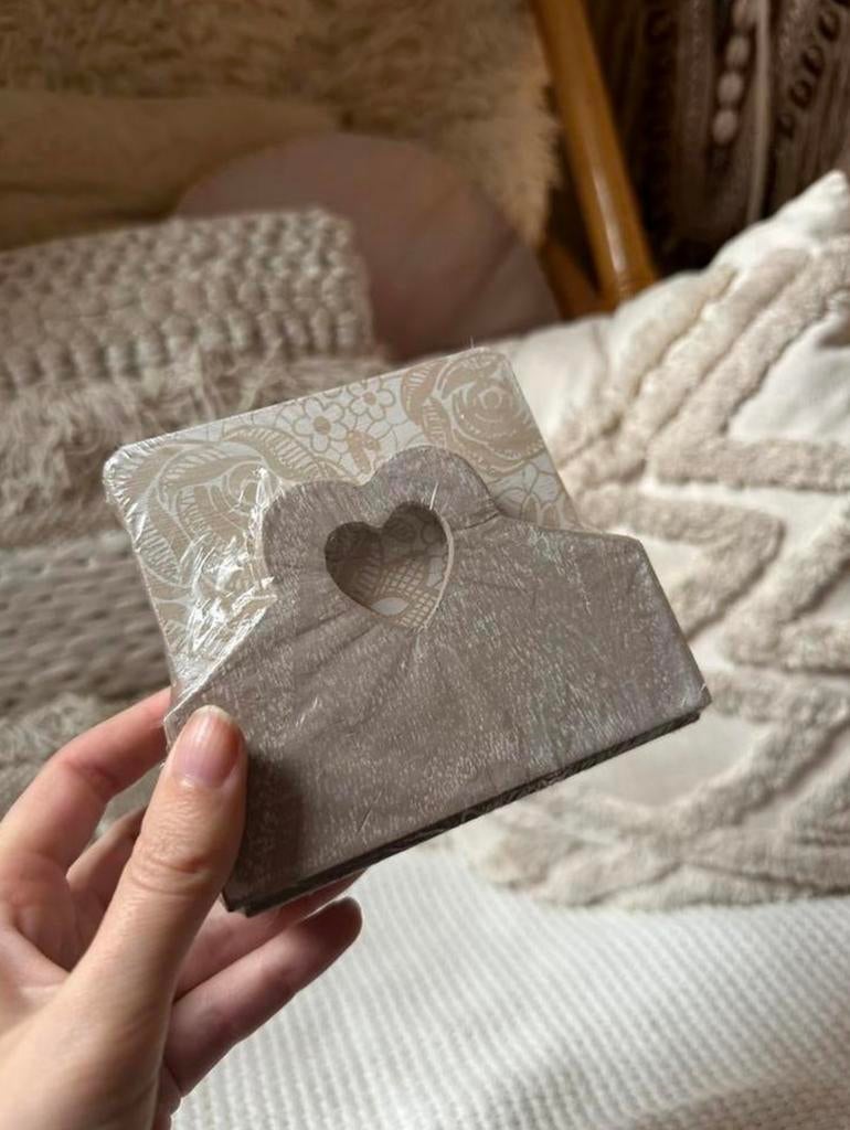 Nieuw in verpakking: landelijk brocante onderzetters, Huis en Inrichting, Woonaccessoires | Onderzetters, Ophalen of Verzenden