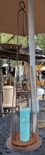 Grote tuinkandelaar, windlicht. H 100, Huis en Inrichting, Woonaccessoires | Kandelaars en Kaarsen, Ophalen, Zo goed als nieuw