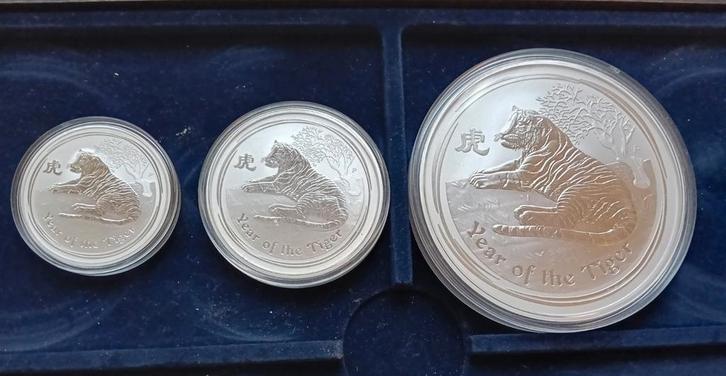 Zilveren Lunar munten in 1 Oz 2 Oz 10 Oz en Kg SPOTgoedkoop!, Postzegels en Munten, Edelmetalen en Baren, Zilver, Ophalen of Verzenden