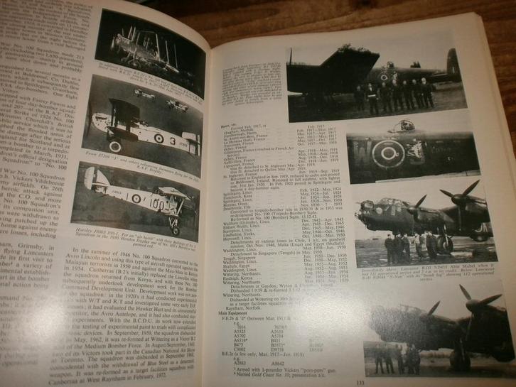 bomber squadrons of the RAF and their aircraft veel fotos, Boeken, Oorlog en Militair, Gelezen, Overige onderwerpen, Tweede Wereldoorlog