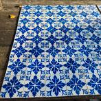 Set van 56 antieke wandtegels 13x13 cm blauw wit, Ophalen