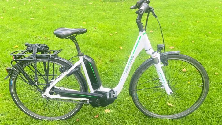 Nette goede unisex damesfiets E-bike Hercules 47cm 8 speed, Fietsen en Brommers, Fietsen | Dames | Damesfietsen, Gebruikt, Overige merken