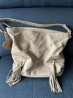 Schoudertas Fab, Ophalen of Verzenden, Zo goed als nieuw, Beige, Leer