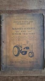 Oude Massey Harris tractor 101 en 102 reparatie-handleiding, Boeken, Catalogussen en Folders, Ophalen of Verzenden, Gelezen, Catalogus