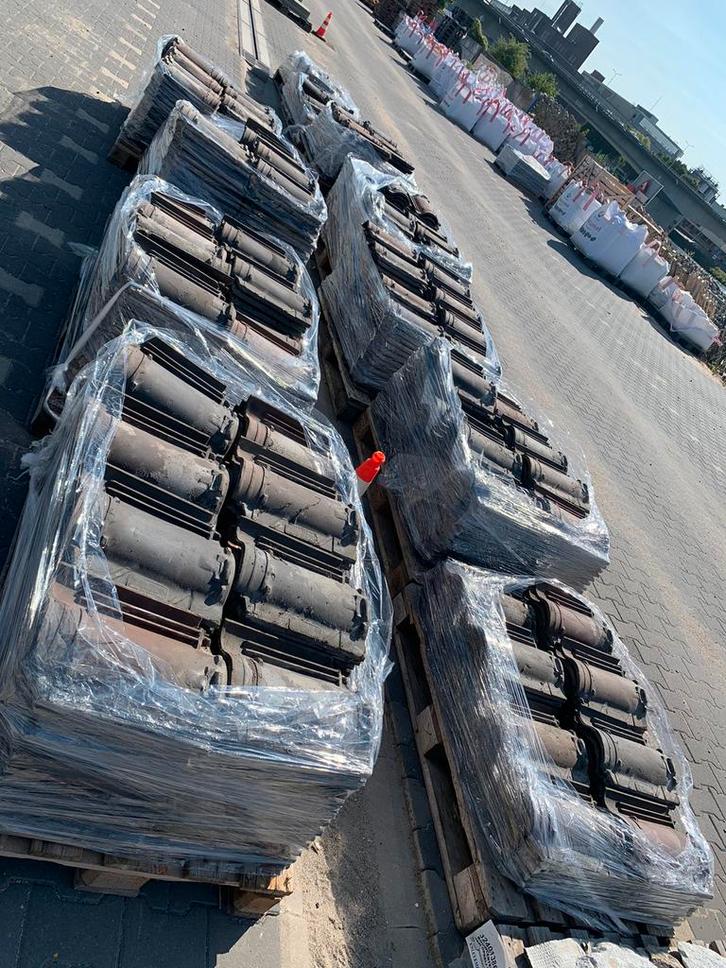 Russel Tiglia blauw gesmoord mix authentieke dakpan, Doe-het-zelf en Verbouw, Dakpannen en Dakbedekking, Zo goed als nieuw, Dakpannen