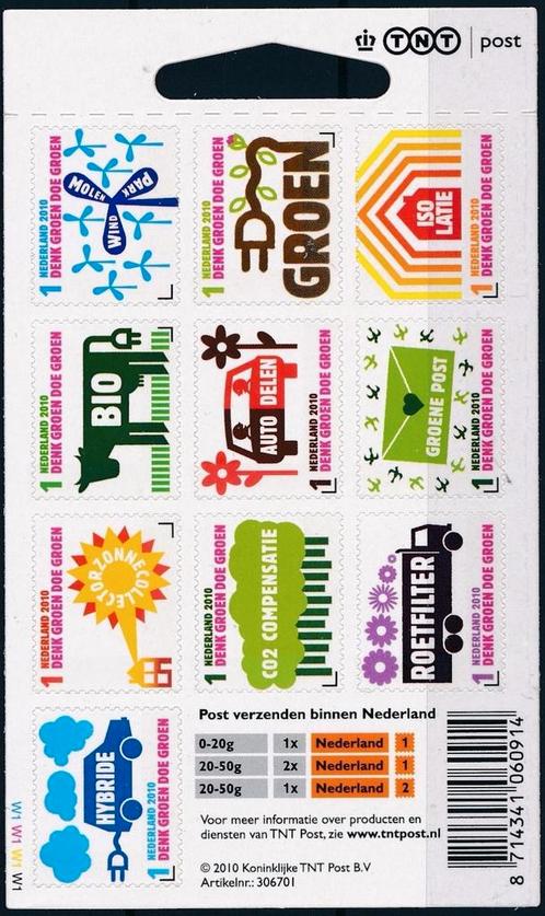 2010 Vel Denk Groen Doe Groen Postfris., Postzegels en Munten, Postzegels | Nederland, Postfris, Verzenden