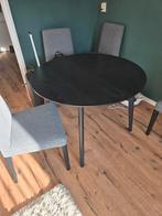 Ikea Lisabo eettafel met 4 Bergmund stoelen, Ophalen, Gebruikt, Rond, Scandinavisch