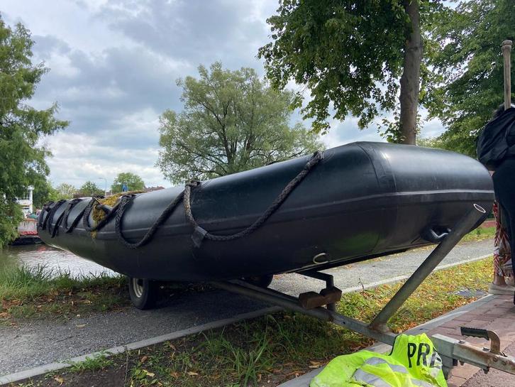 Dsb 400 Hypalon Ex-Armyboat 4x2m, Watersport en Boten, Rubberboten, Gebruikt, Overige merken, Overige materialen, Minder dan 70 pk