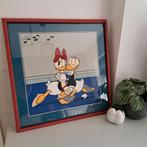 Vintage Donald en Katrien Duck prent, Ophalen of Verzenden, Donald Duck, Zo goed als nieuw