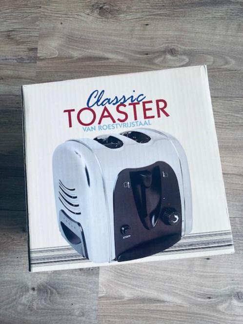 RVS toaster broodrooster tosti-apparaat Classic - nieuw!!, Witgoed en Apparatuur, Broodroosters, Nieuw, Uitneembare kruimellade
