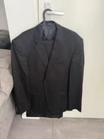 Zwarte pak met gilet, Kleding | Heren, Kostuums en Colberts, Ophalen of Verzenden, Zo goed als nieuw, Maat 56/58 (XL), Zwart