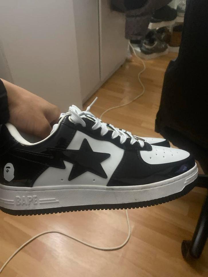 BAPE STA Sneakers Zwart/Wit - Maat 42, Kleding | Heren, Schoenen, Zo goed als nieuw, Sneakers of Gympen, Zwart, Ophalen