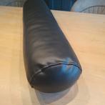 9 Leren Kussens, Huis en Inrichting, Woonaccessoires | Kussens, Ophalen, Zo goed als nieuw, Zwart, Rond